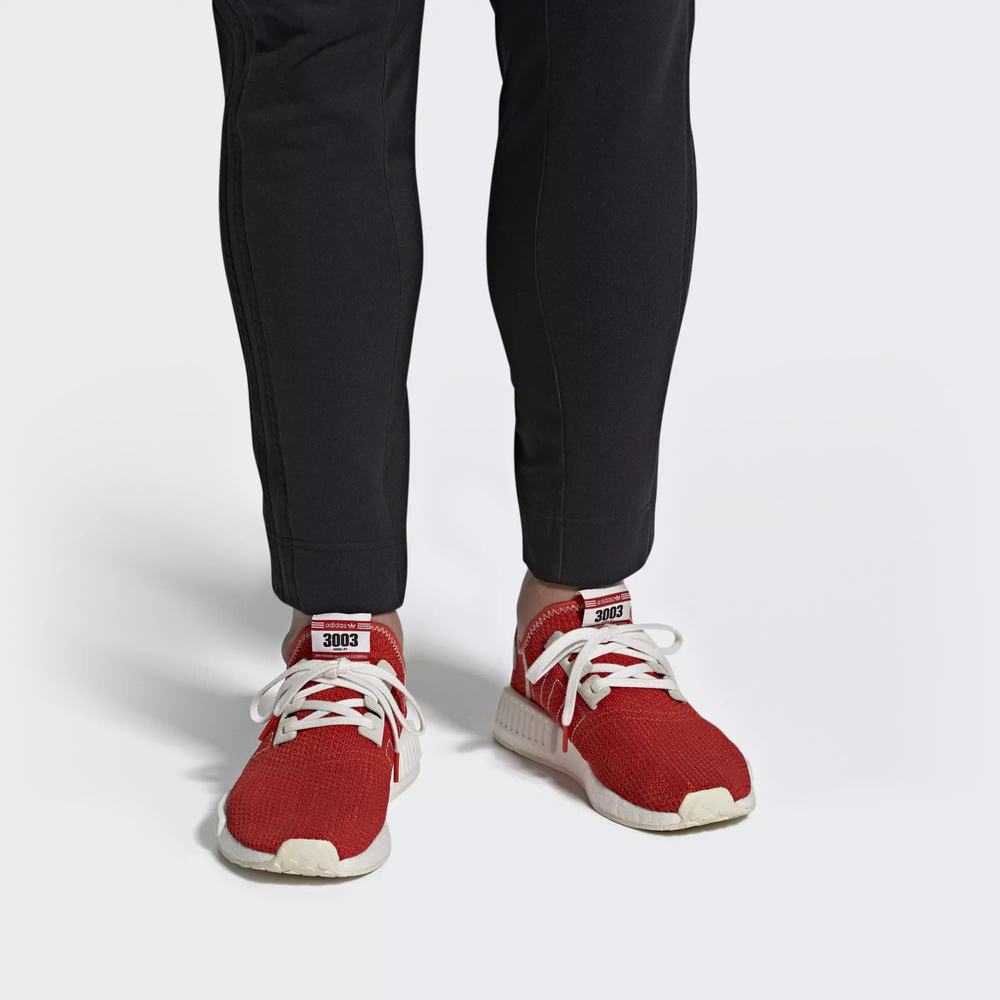 Adidas NMD R1 Tenis Rojos Para Hombre (MX-37684)